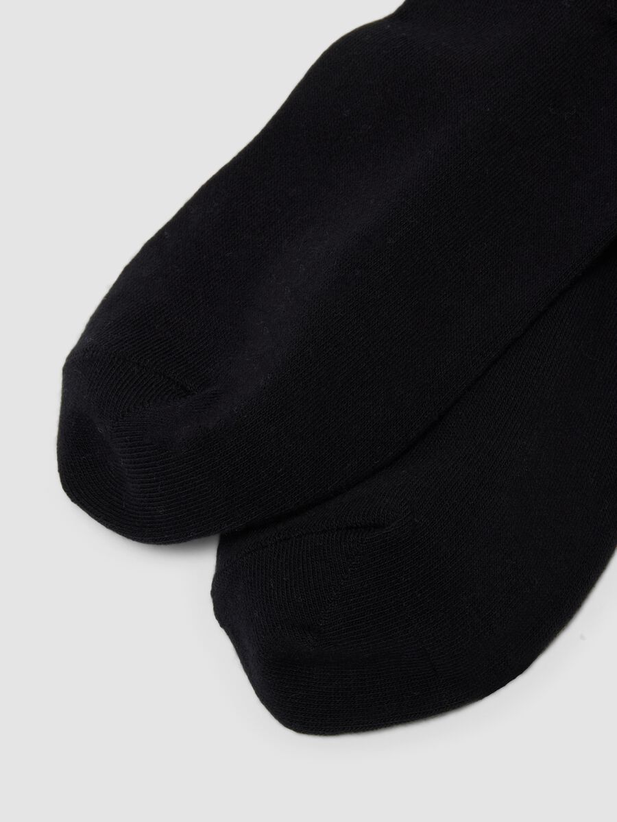 Pack of five black organic cotton socks_2