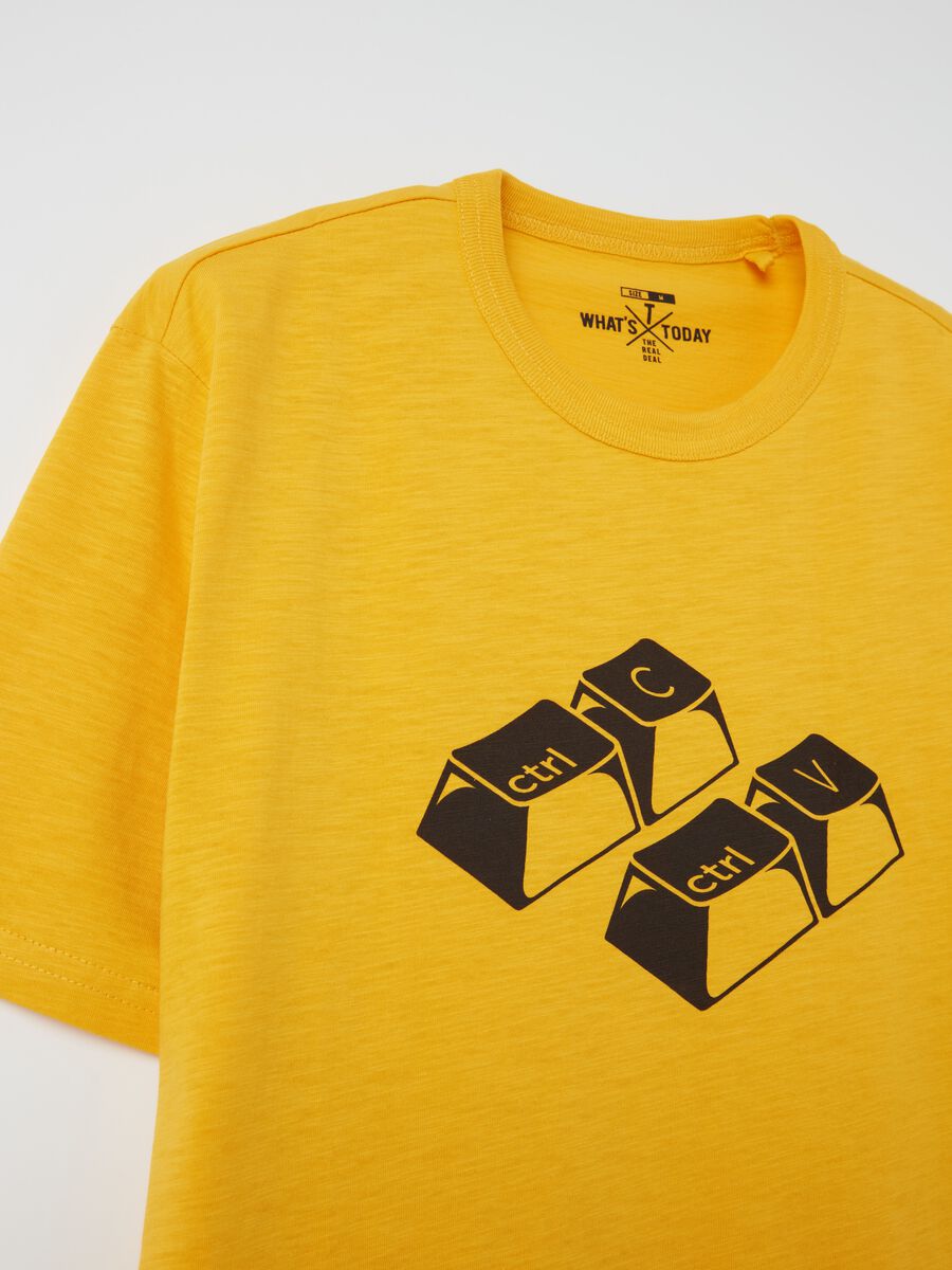 Slub jersey T-shirt with print_5