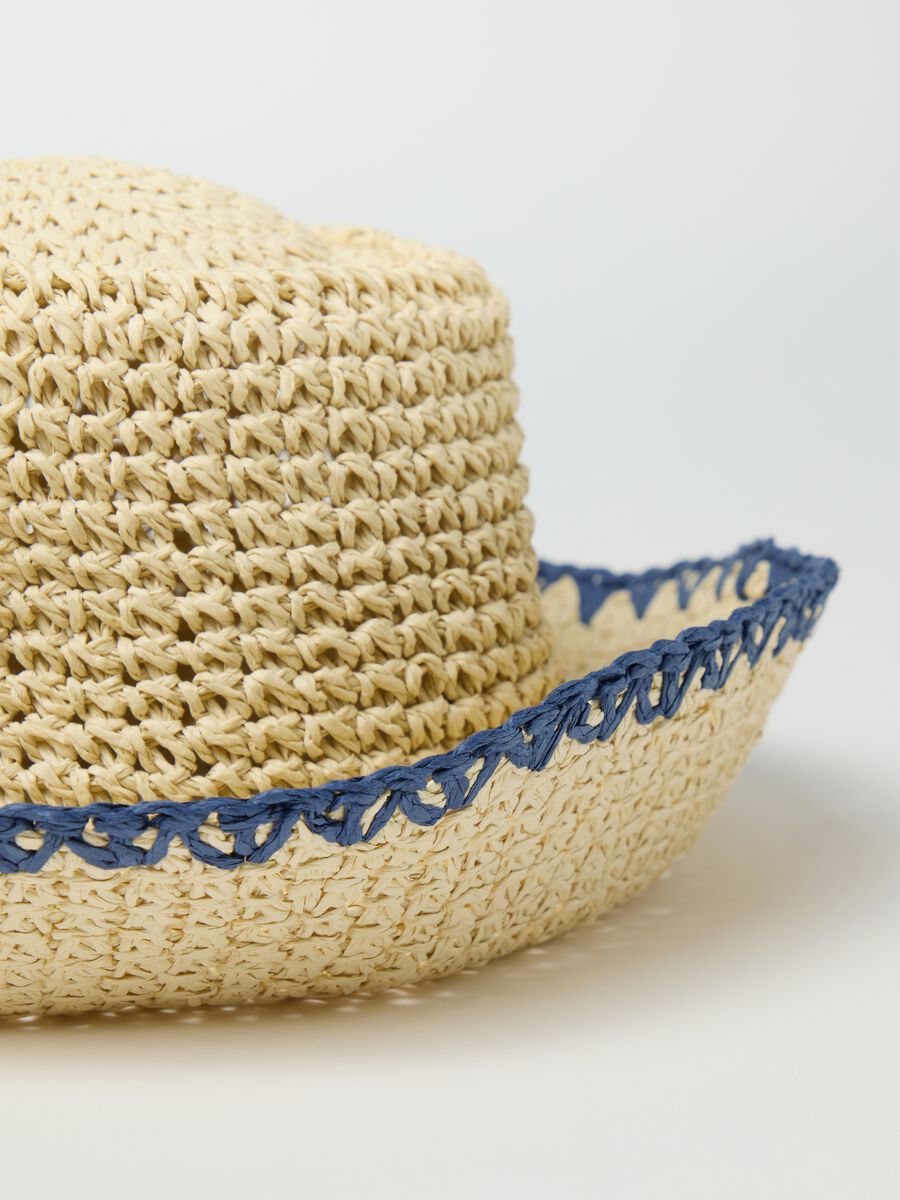 Women's multicolour paper fabric bucket hat_2