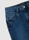 Women's Regular Fit Dark Blue Denim Jeans_5