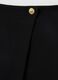 Black mix skirt with gold button_5