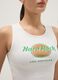 White cotton tank top regular fit with Hard Rock Cafe logo_3