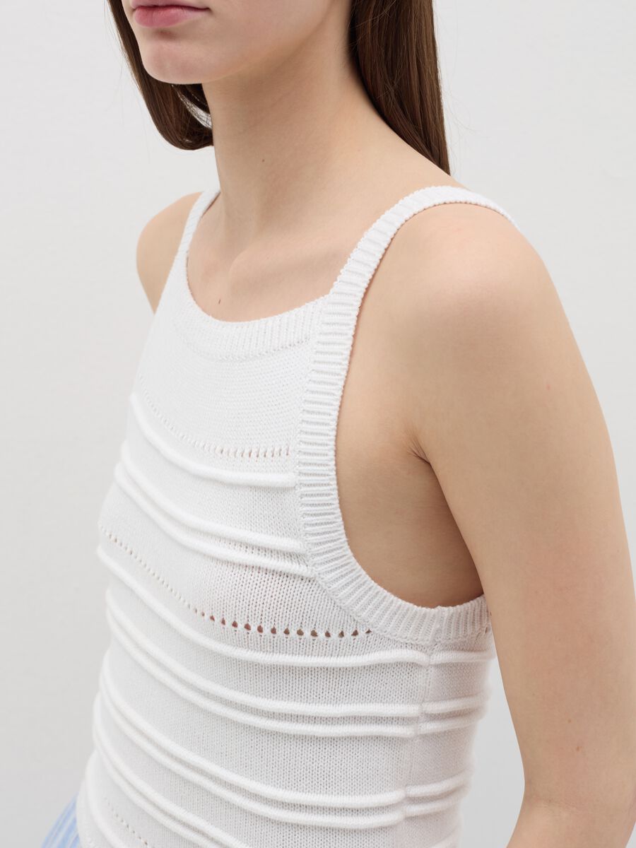 Cropped crochet tank top_3