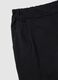 Black Stretch Cotton Regular Fit Trousers_5