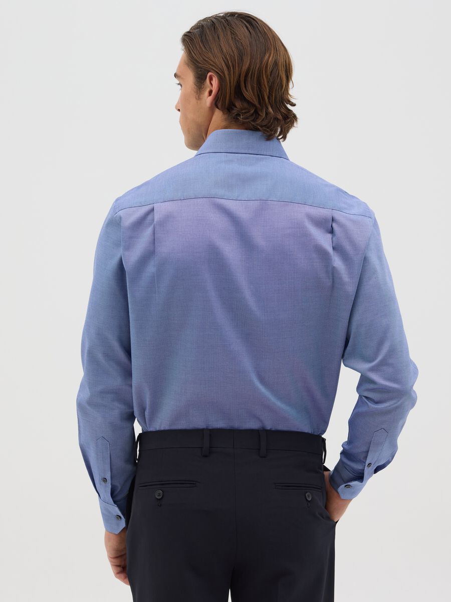 Blue easy-iron regular-fit shirt_3