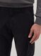 Black slim fit stretch cotton cargo trousers_3