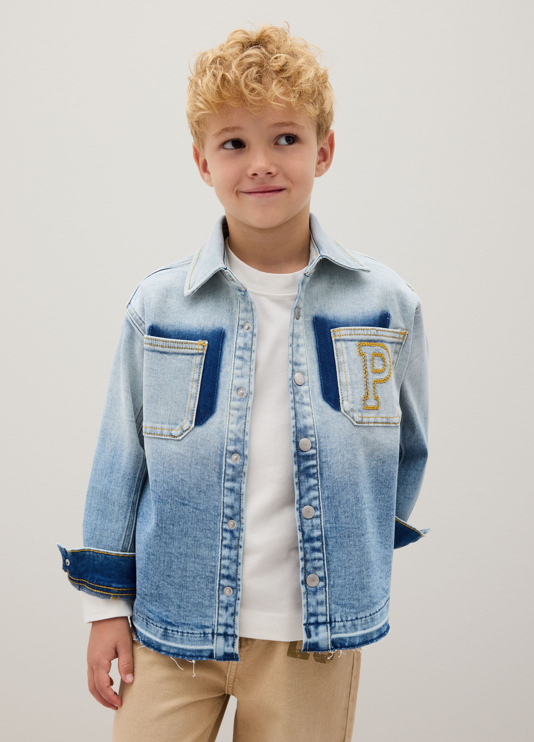 Children's denim shirt in regular fit
