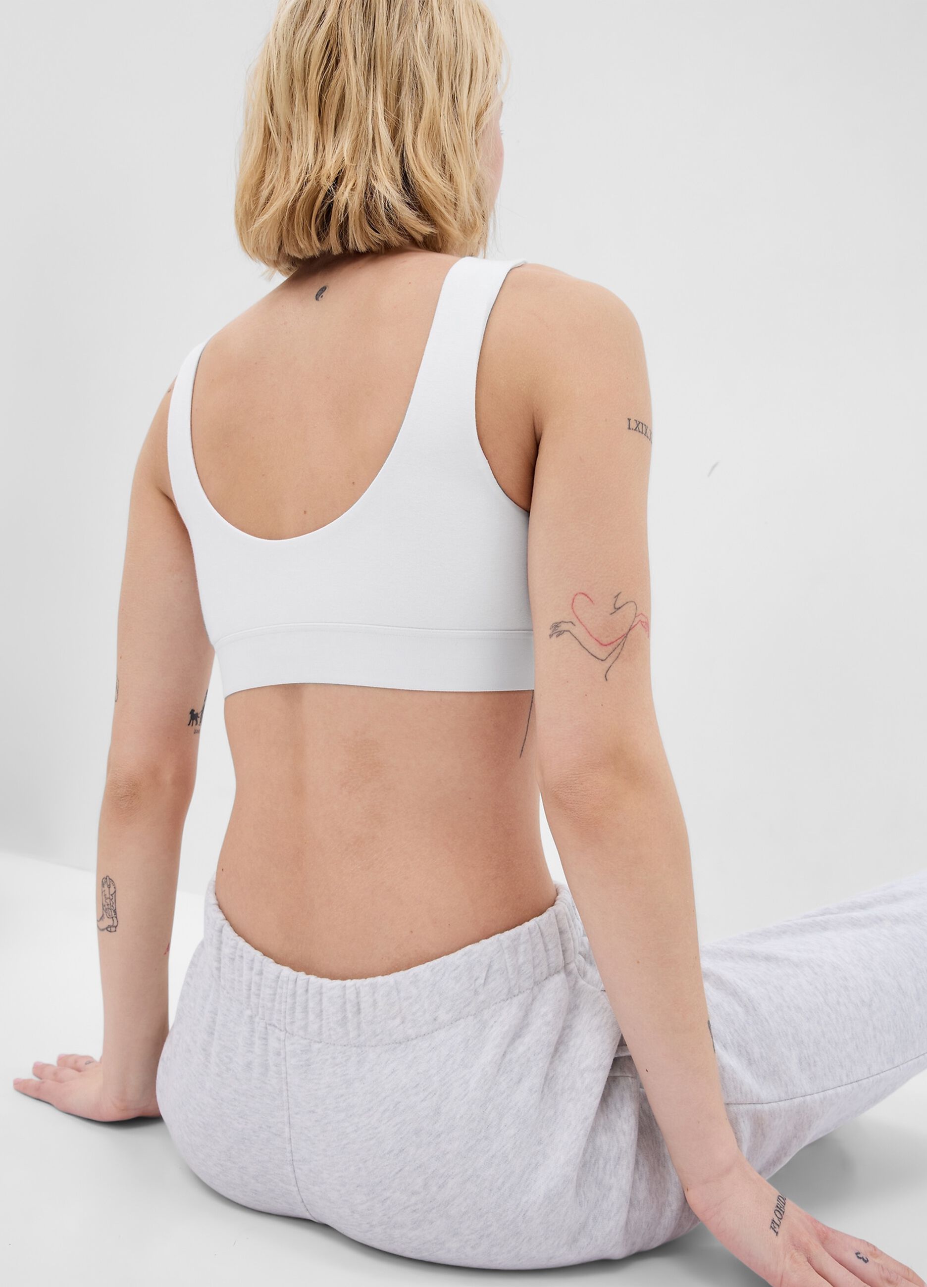 Stretch organic cotton bralette