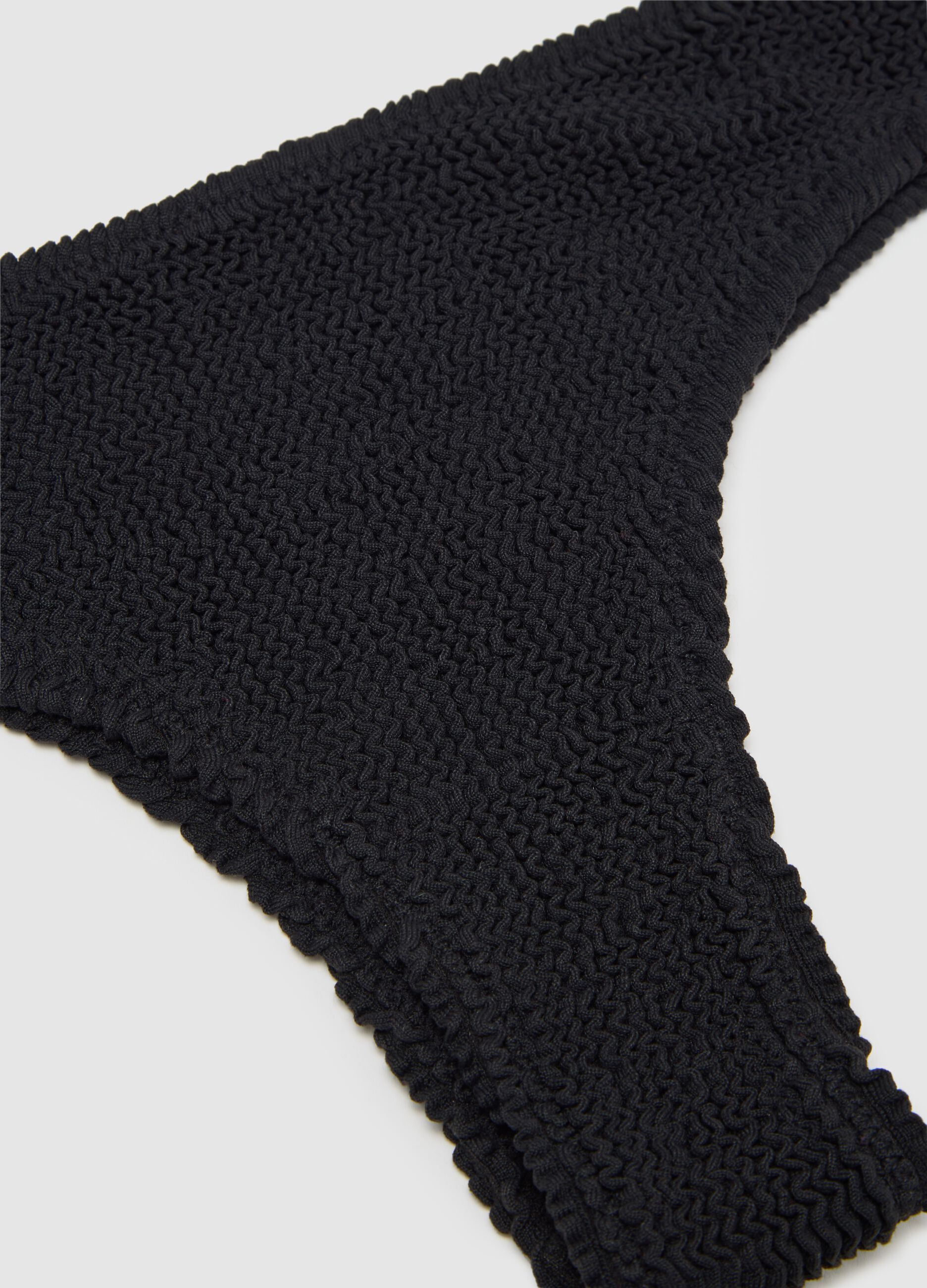 Women’s bikini in black stretch fabric