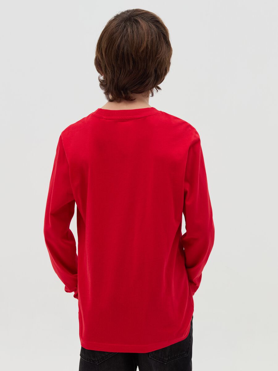 T-shirt a maniche lunghe con stampa_1