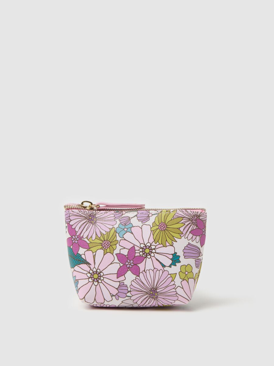 Coin purse with print and zip_0