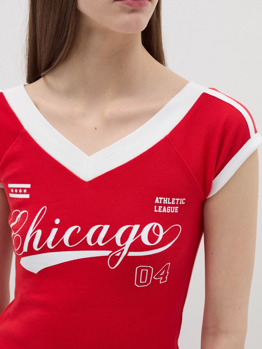 T-shirt with side bands_3