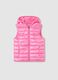 Pink gilet with hood and unicorn_0