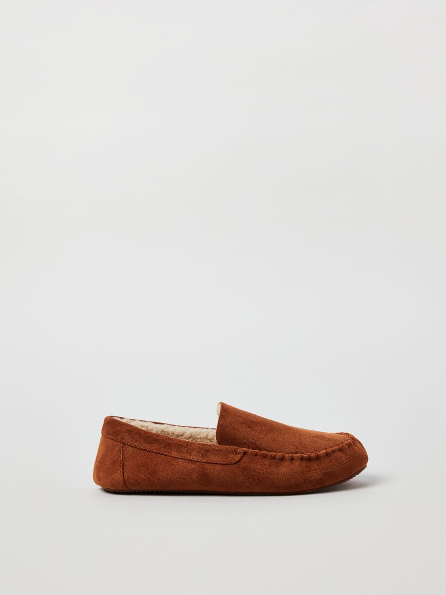 Mocassino scamosciato con interno in sherpa_0