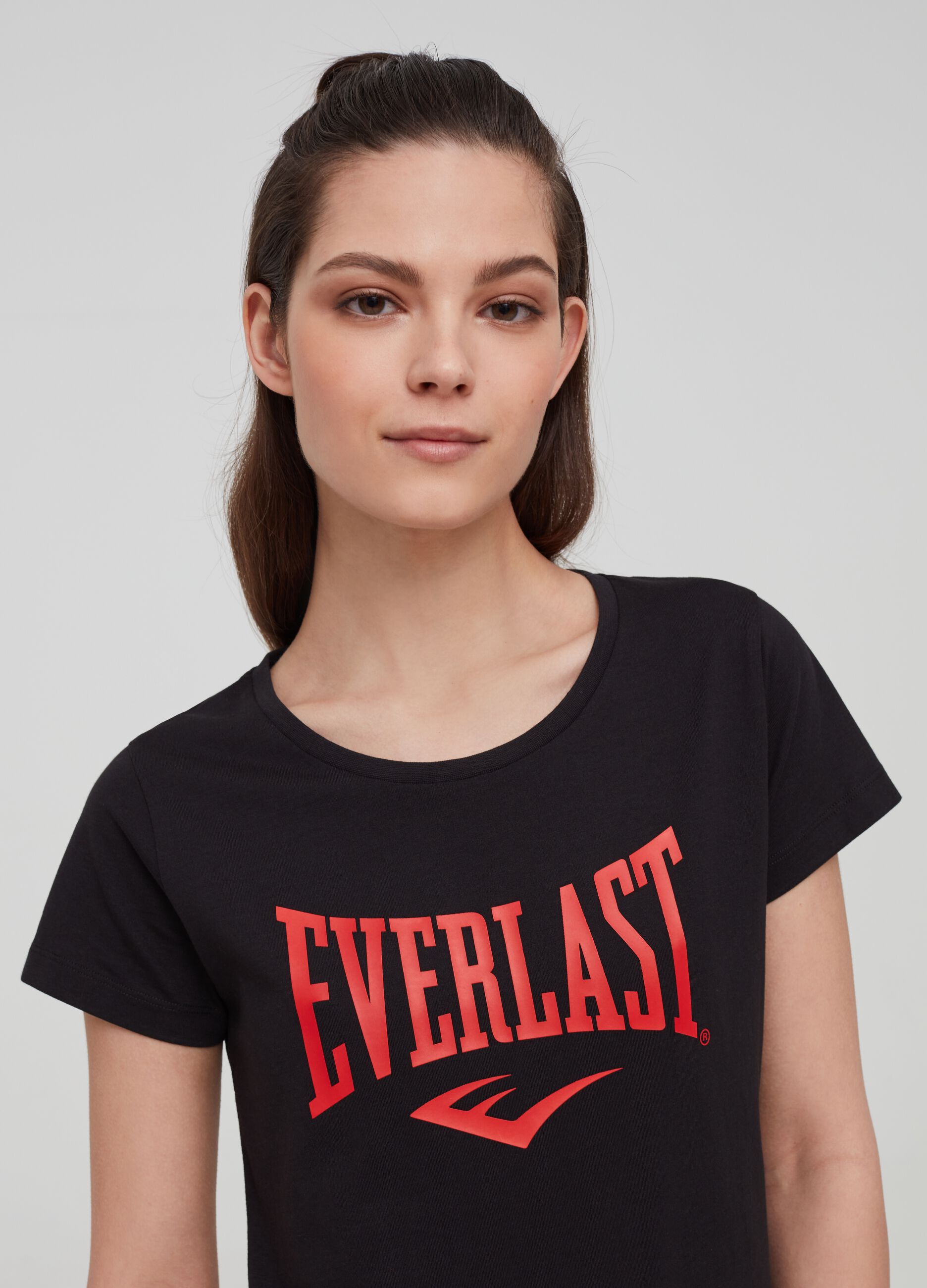 T-shirt puro cotone con stampa Everlast