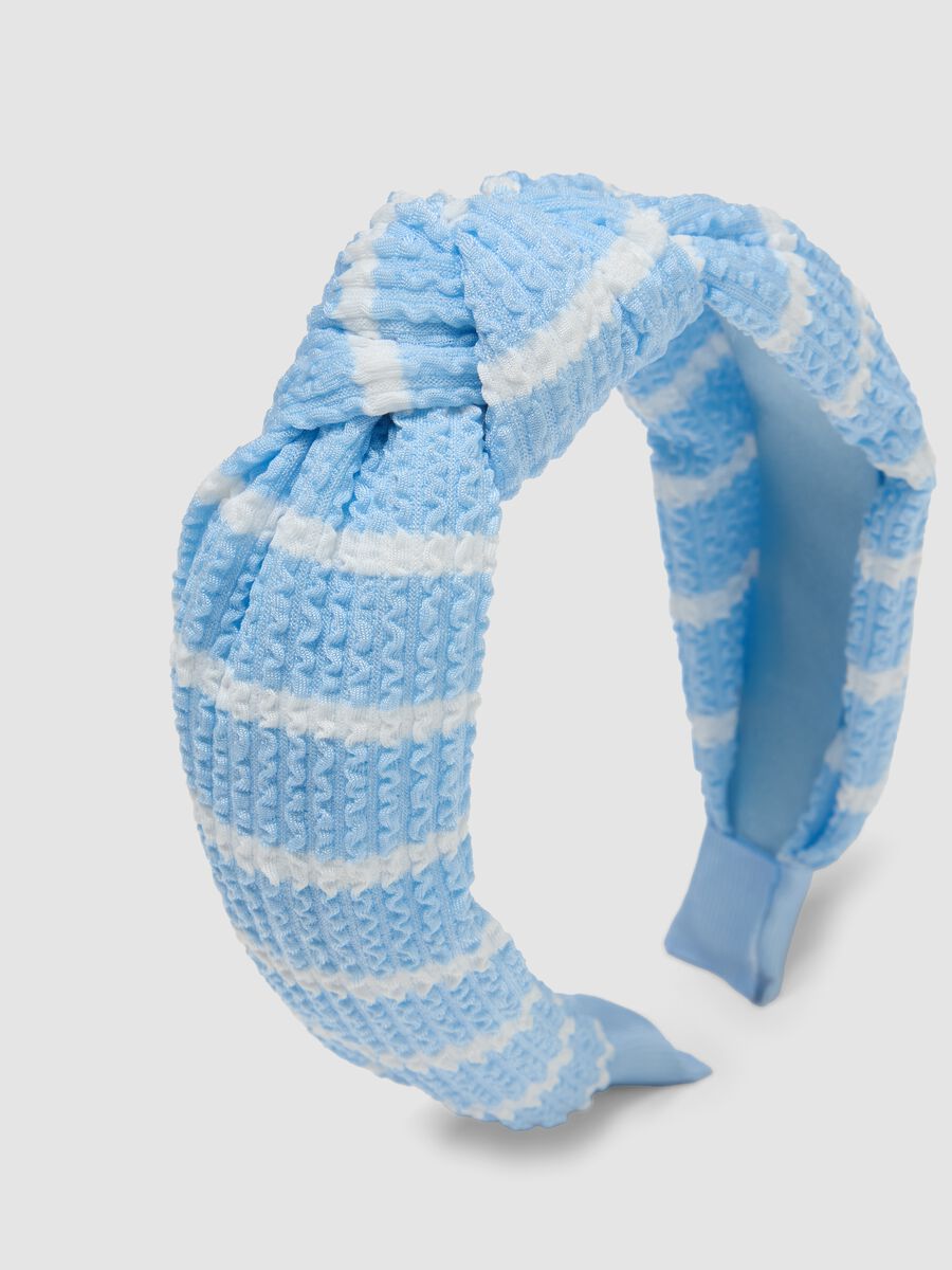 Cerchietto per capelli a righe multicolor_2