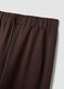 Pantaloni culotte marroni in misto viscosa_5