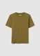 Women's green T-shirt in pure Italian cotton regular fit_4