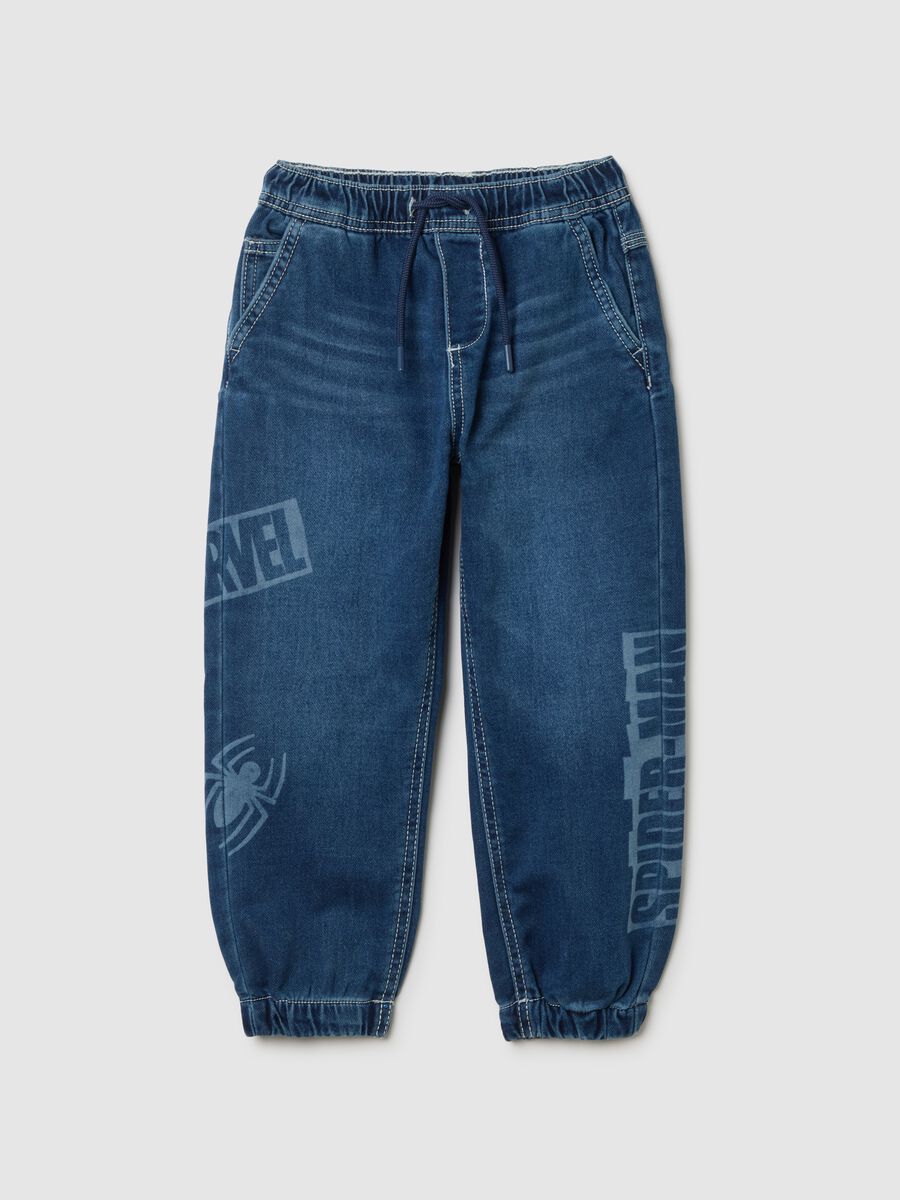 Children's blue denim jeans with regular fit_0