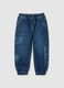 Children's blue denim jeans with regular fit_0