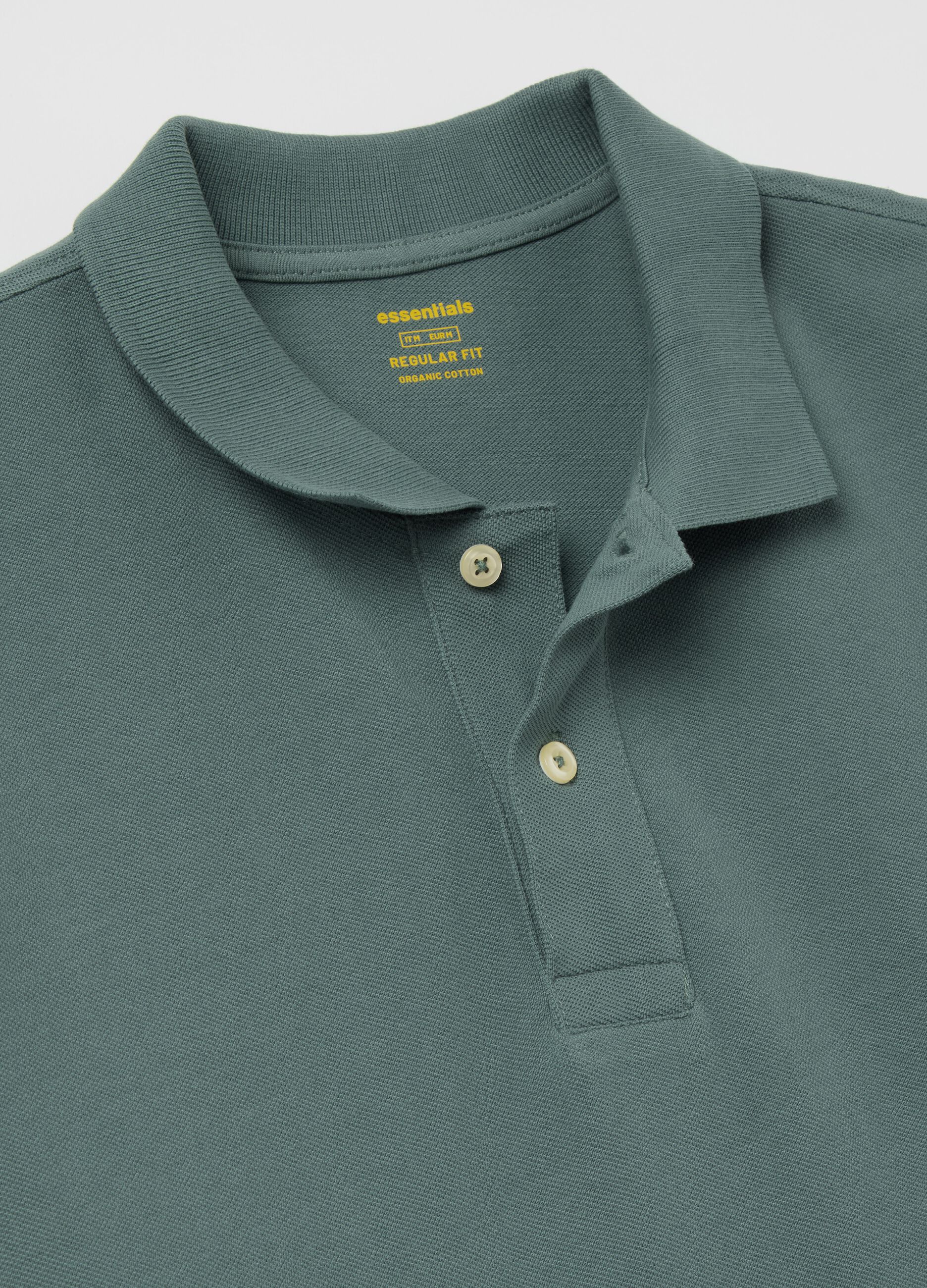Polo regular fit in cotone bio 