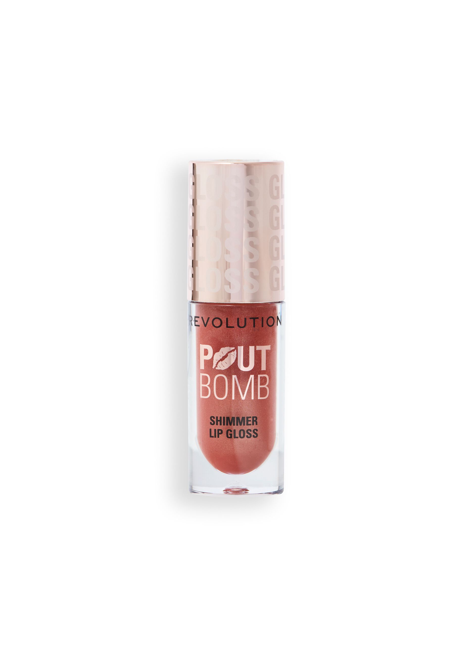 Revolution Pout Bomb Shimmer Gloss Nude Glow