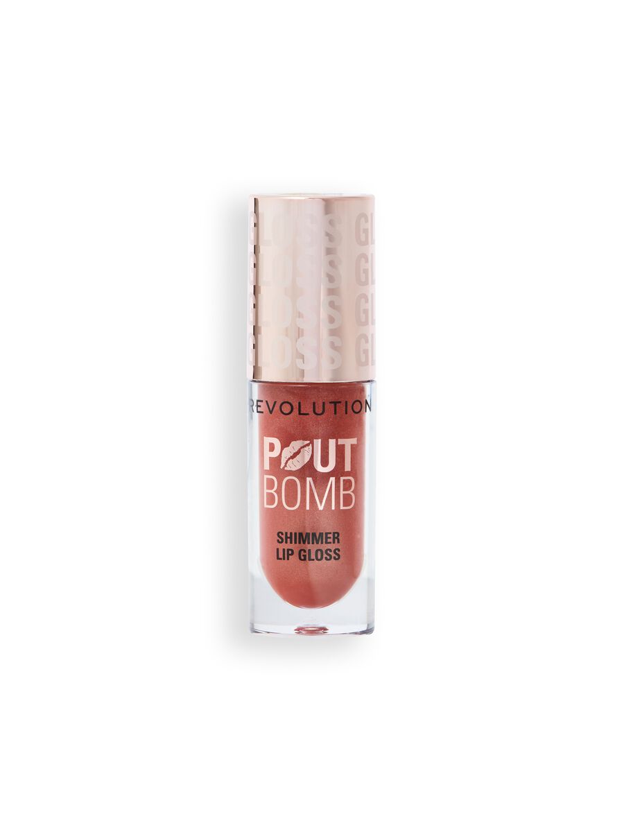 Revolution Pout Bomb Shimmer Gloss Nude Glow_0