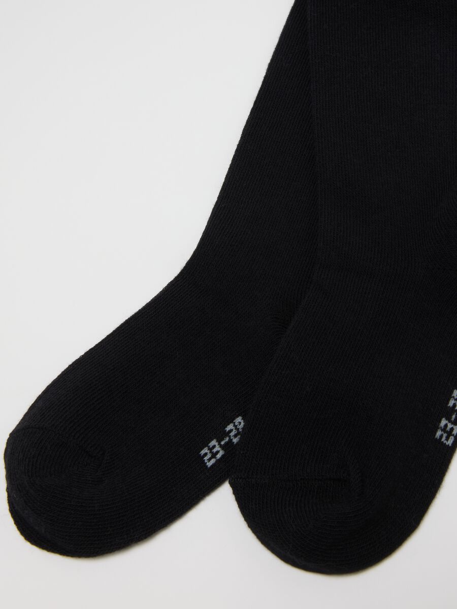 Pack of black and grey tights in stretch fabric blend_2