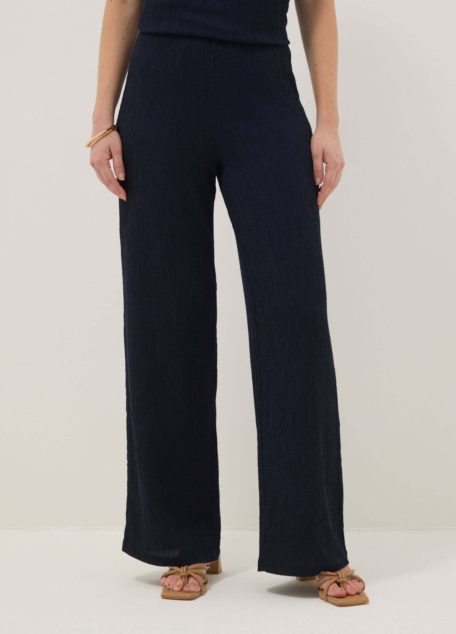 Blue Maternity Pants Relaxed Fit