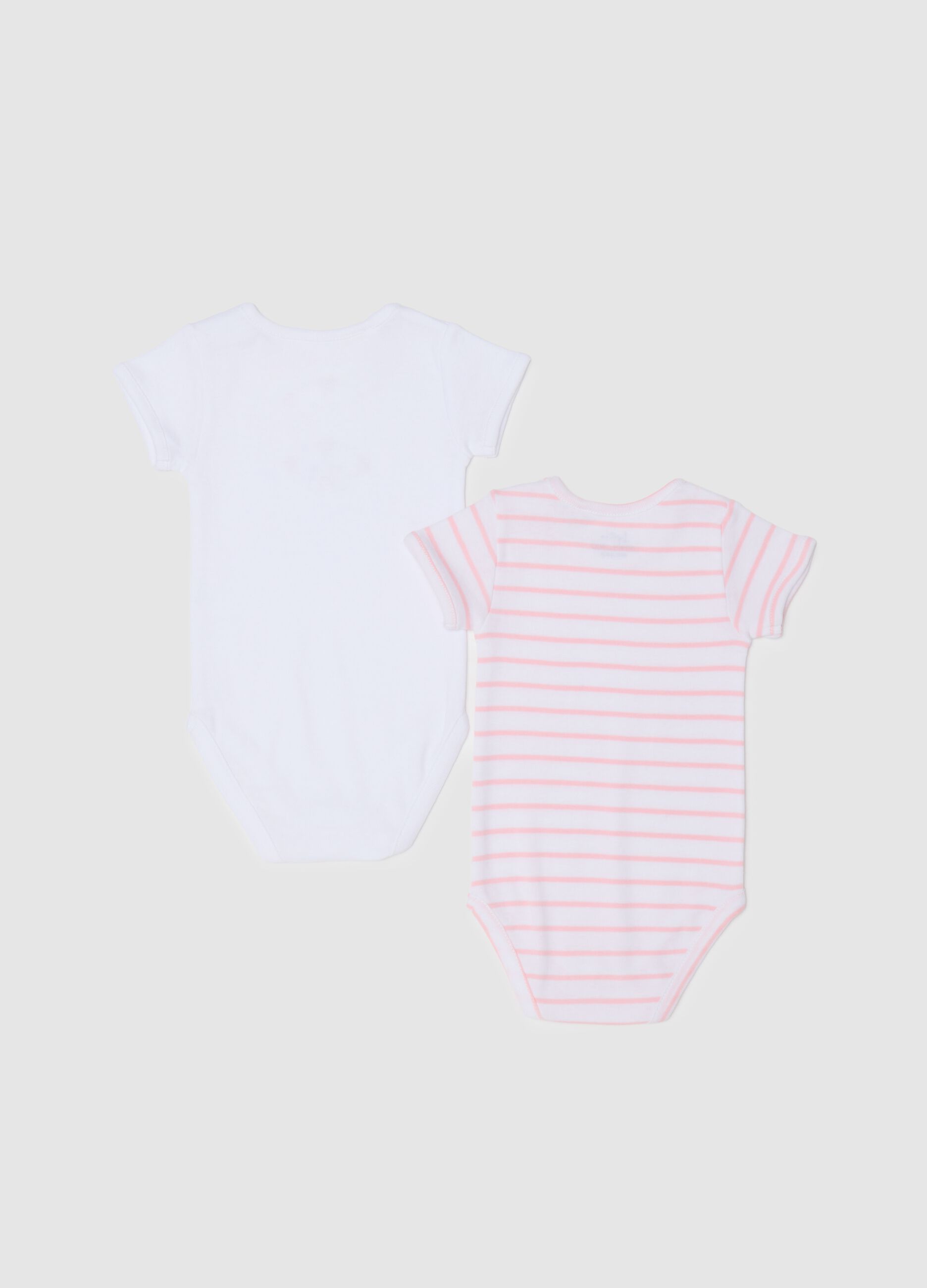 Multicolour pure cotton baby bodysuit with elephants