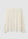 White regular-fit blouse with V-neck and tie detail_2