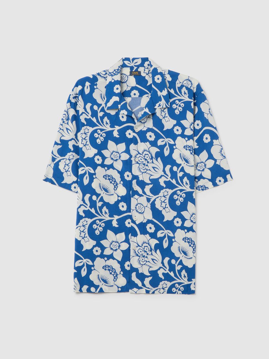 Men's Multicolour Viscose Oversized Shirt_4