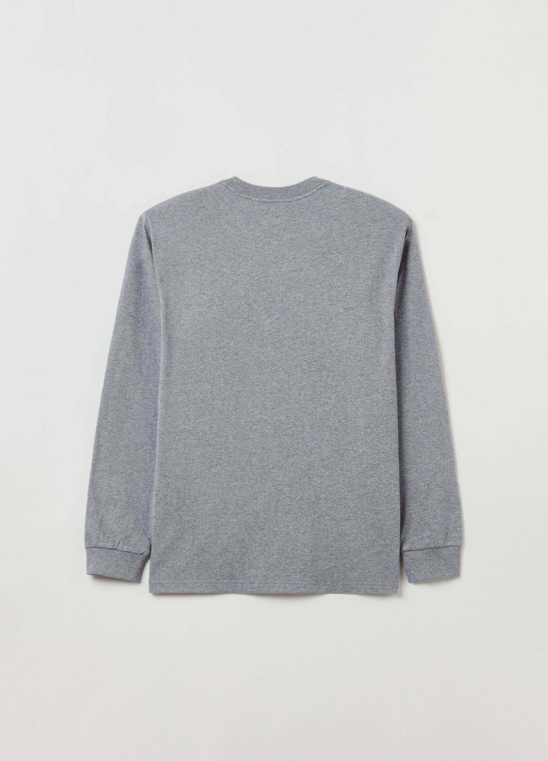 T-shirt a maniche lunghe in cotone bio
