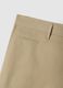 Beige regular-fit stretch cotton trousers_5