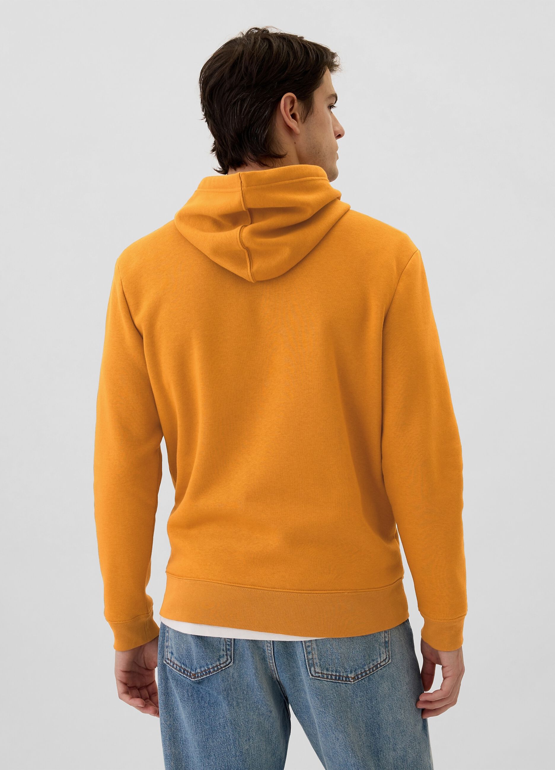 Sweatshirt with hood and logo embroidery