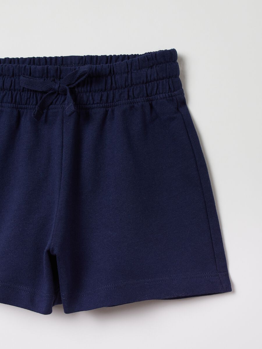 Shorts in French Terry con coulisse_2