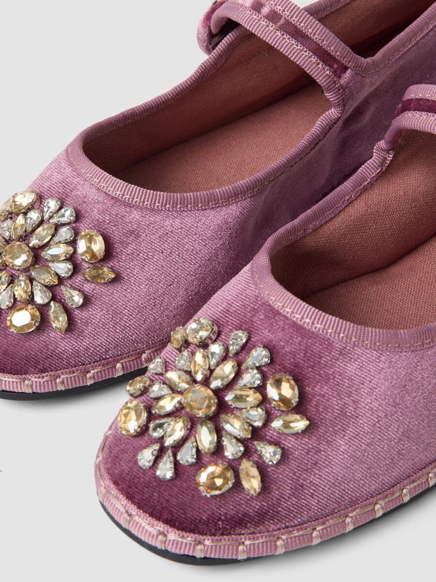 Pink Friulane with strap and rhinestones_2