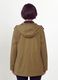 Brown rain jacket with hood, zip and snap buttons, regular fit_3