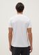 White regular fit pure cotton T-shirt_2
