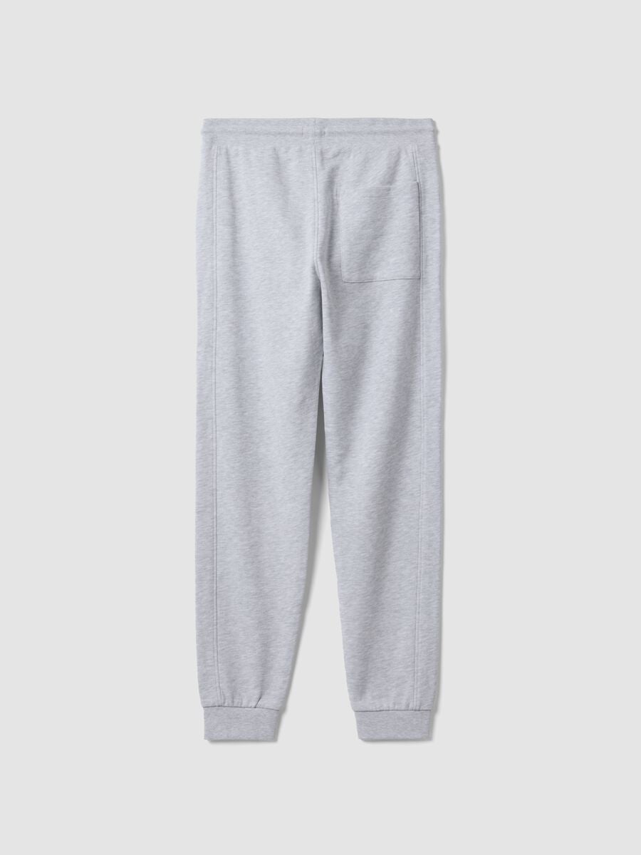Grey organic cotton jogger trousers_1