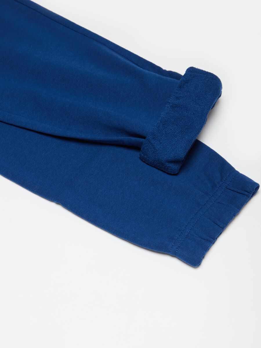 Fleece joggers with elasticated edging_2