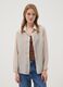 Beige striped lyocell-blend shirt_2