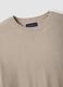 Short-sleeve beige cotton, linen, and silk blend regular fit t-shirt_5