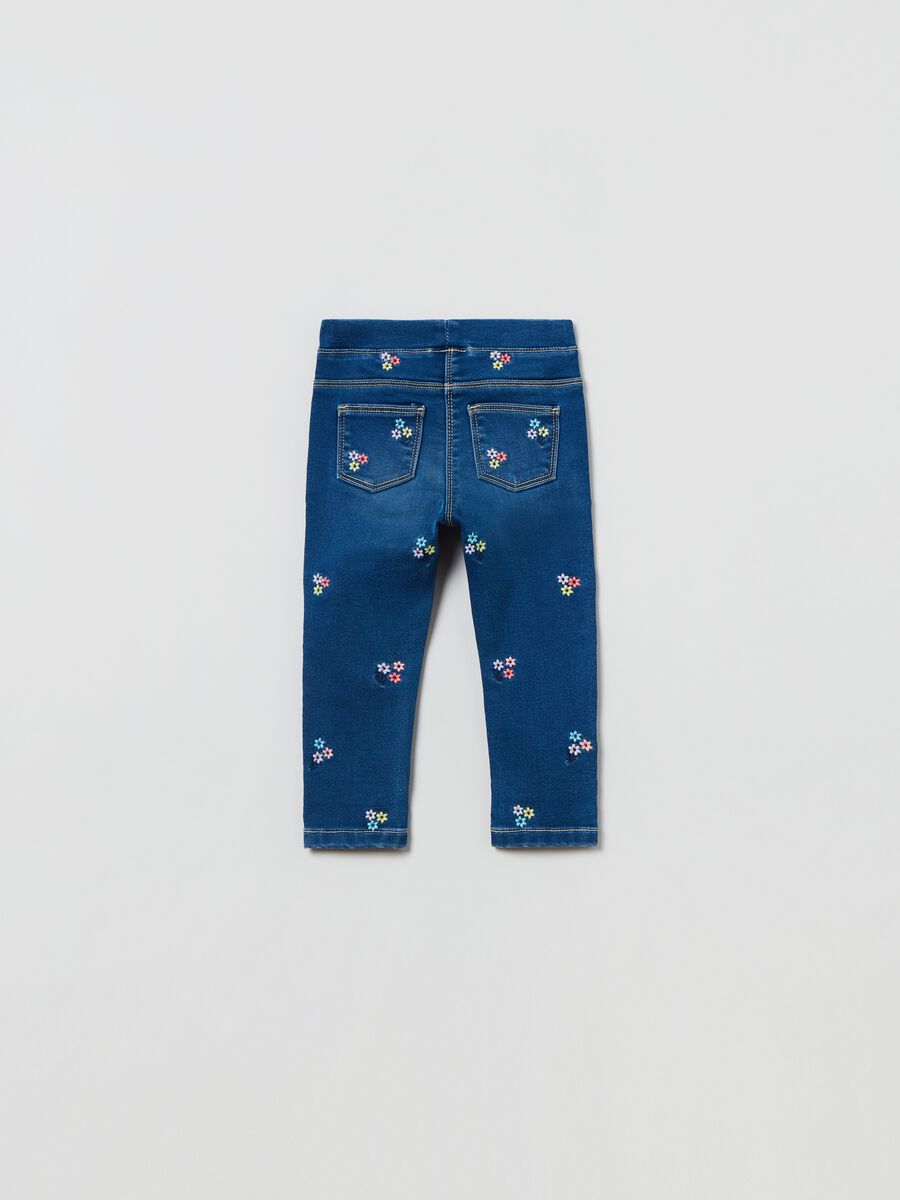 Jeggings con ricamo fiorellini_1