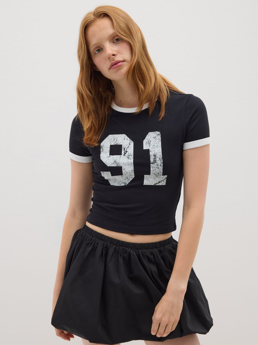 Women's multi-colour stretch cotton T-shirt_0