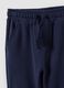Blue organic cotton Mickey print joggers for baby boy_2