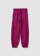 Purple organic cotton jogger trousers_0
