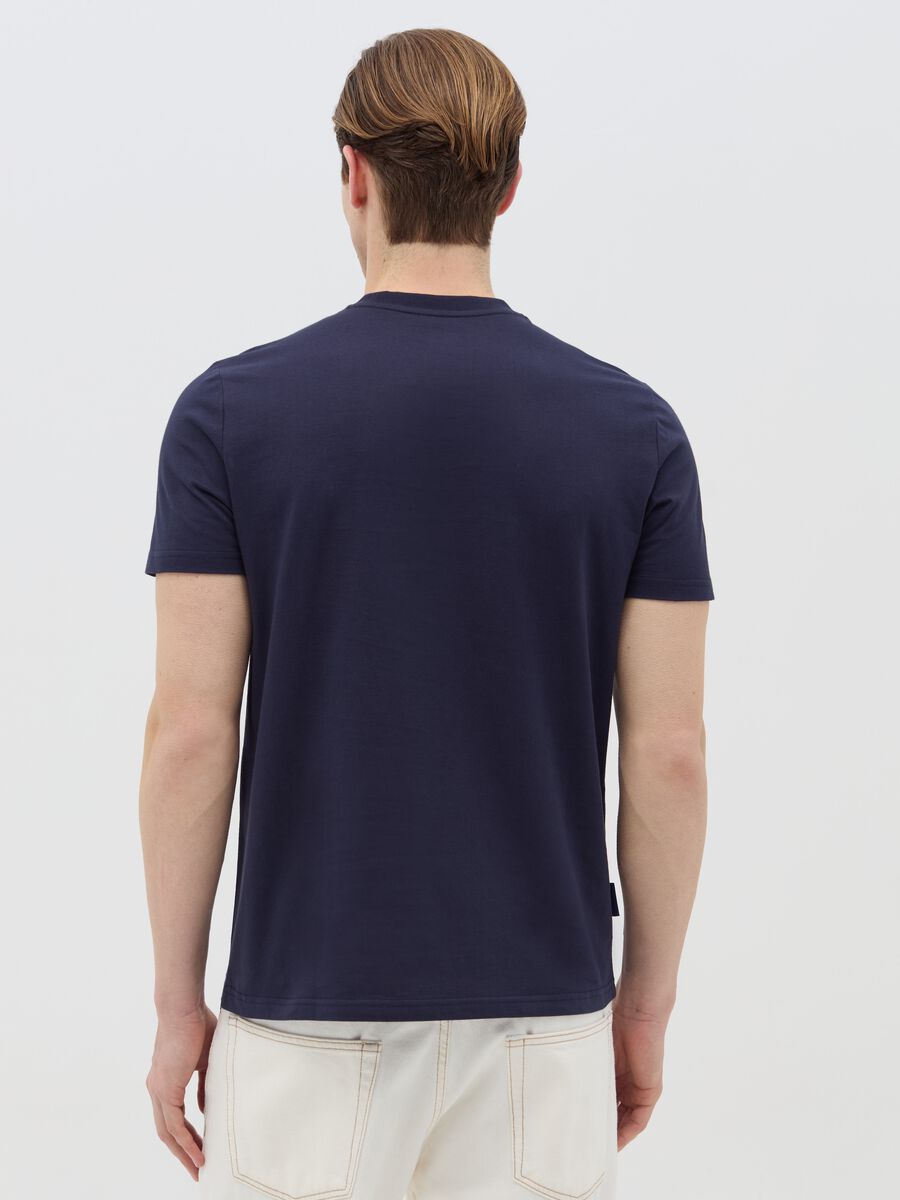 Cotton T-shirt with Basilica di San Marco coordinates print_3