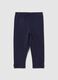 Cotton regular fit blue leggings for girls_0