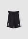 Black NBA Cotton Blend Shorts_0